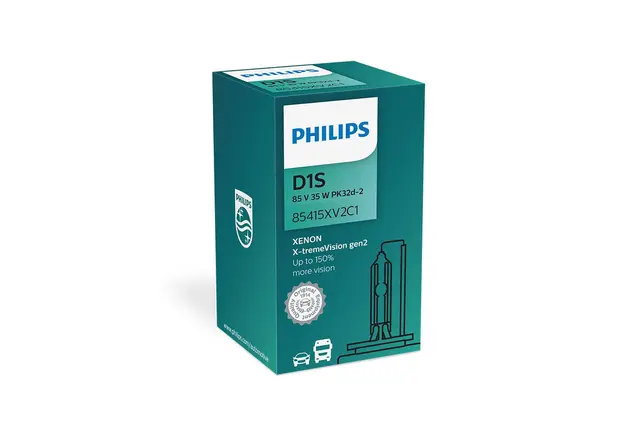 Philips D1S X-tremeVision gen2 Xenon Kraftigere og bedre lys 