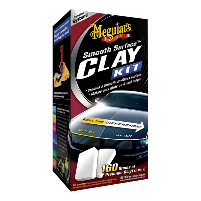 Meguiars Smooth Surface Clay Kit 473ml Quick Detailer + 80g Clay 