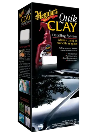 Meguiars Quik Clay Detailing System Et sett med sm&#248;remiddel og Clay