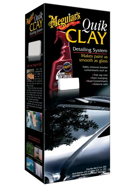 Meguiars Quik Clay Detailing System Et sett med smøremiddel og Clay 