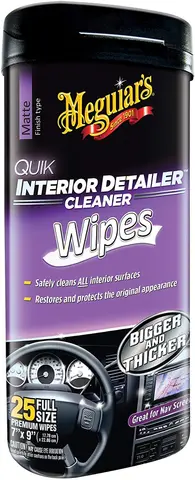 Meguiars Qick Interior Detailer Wipes Enkle wipes interi&#248;ret. 25 Wipes
