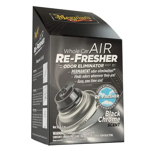 Meguiars Whole Air Re-Fresher New Car Coupe og AC Rens- Nybil lukt - Black Chr