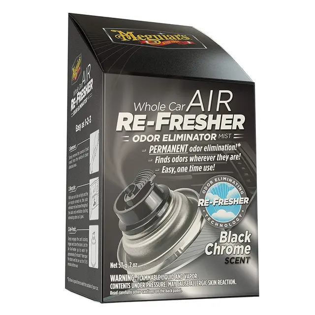 Meguiars Whole Air Re-Fresher New Car Coupe og AC Rens- Nybil lukt - Black Chr 