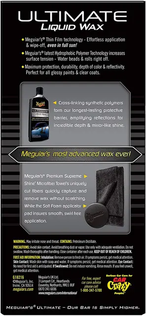 Meguiars Ultimate Liquid Wax Syntetisk polymer voks, 473ml 