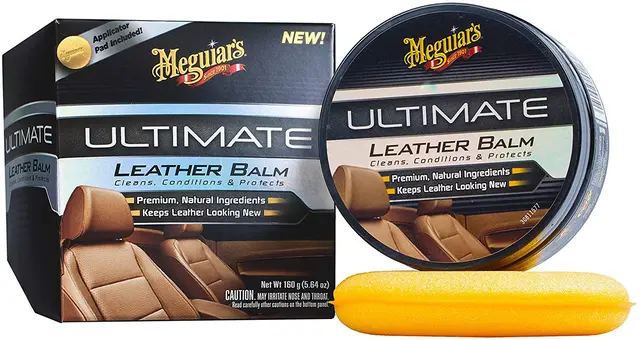 Meguiars Ultimate Leather Balm Skinnbalsam med naturlig innhold. 150gr 
