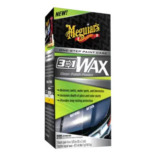 Meguiars 3 in 1 Wax Fjern riper, skap glans og beskytt.473ml