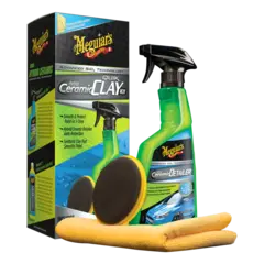 Meguiar’s Hybrid Ceramic Quik Clay kit Et sett med sm&#248;remiddel og Clay