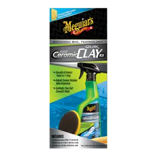 Meguiar’s Hybrid Ceramic Quik Clay kit Et sett med sm&#248;remiddel og Clay