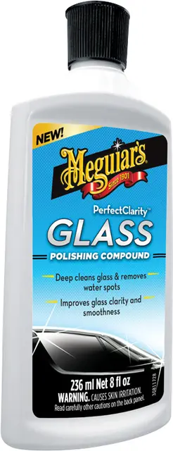 Meguiars Glass Polish Compound Brukes før glassforsegling,236ml 