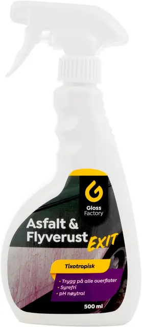 Gloss Factory Asfalt & Flyverust EXIT Asfalt og flyverustfjerner 0,5L 