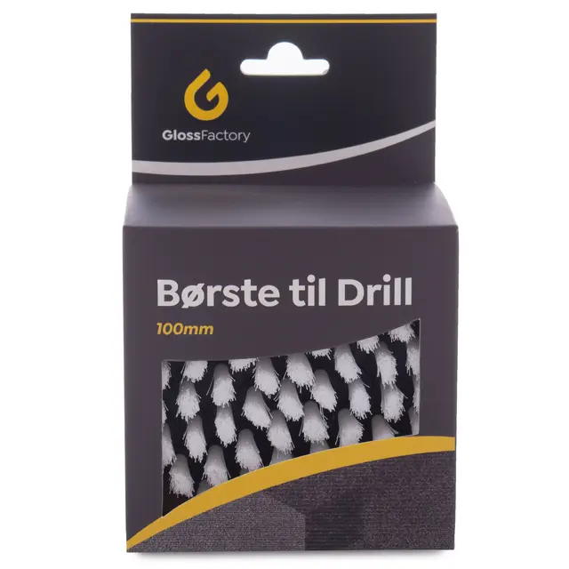 Gloss Factory Børste til Drill Til tekstiler, gummimatter m.m 100mm 