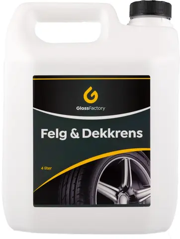 Gloss Factory Felg og dekkrens Effektiv felg og dekkrens, 4L