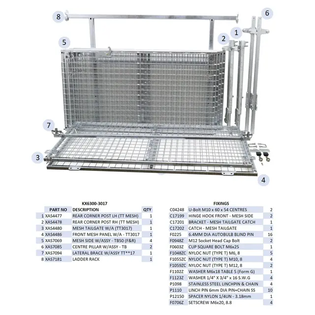 Ifor Williams TT3017 side extention kit 