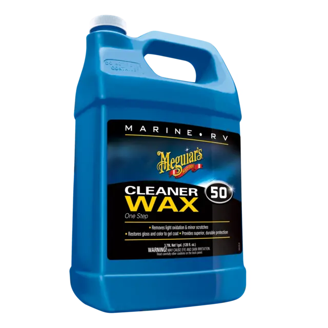 Meguiars One Step Cleaner Wax Boat/RV Polish til båt og bobil, 3.8L 
