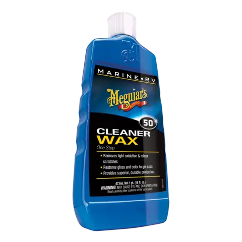 Meguiars Marine One Step Cleaner Wax Polish til b&#229;t og bobil, 473ml