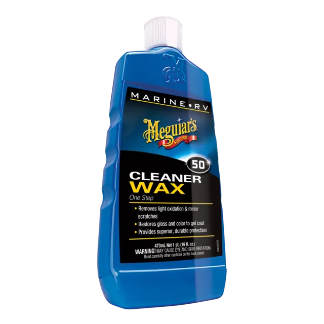 Meguiars Marine One Step Cleaner Wax Polish til båt og bobil, 473ml 