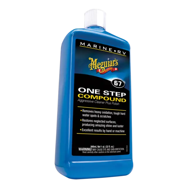 Meguiars Marine One Step Compound 1-stegs poleringsmiddel til båt, 946ml 
