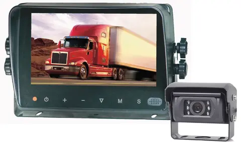 S-Vision Ryggekamera sett 7&quot; HD Sett med skjerm og kamera med lukker