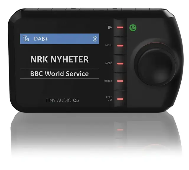 DAB adapter Tiny audio c5 Med antenne og tilbehør 