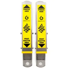 Gloss Factory Matteklyper 2pk. Praktiske matteklyper i rustfritt stål