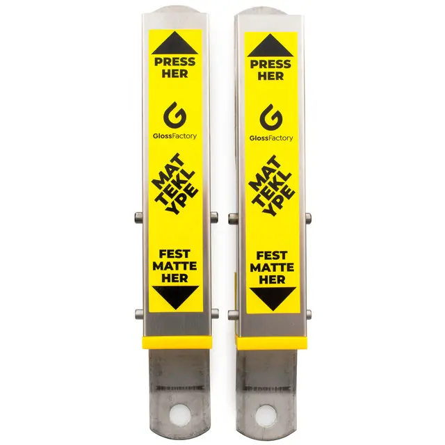 Gloss Factory Matteklyper 2pk. Praktiske matteklyper i rustfritt stål 