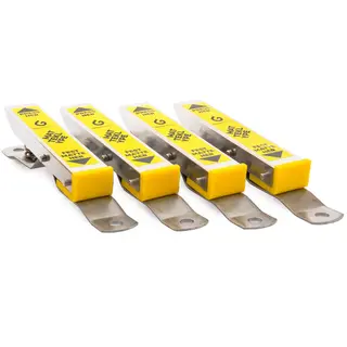Gloss Factory Matteklyper 4pk. Praktiske matteklyper i rustfritt st&#229;l