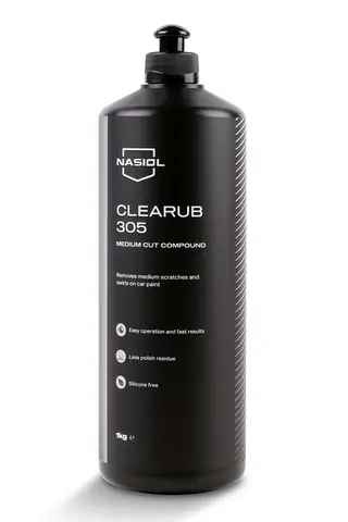 Nasiol CleaRub 305 – Medium Cut Compound Medium cut poleringscompound - 1 L