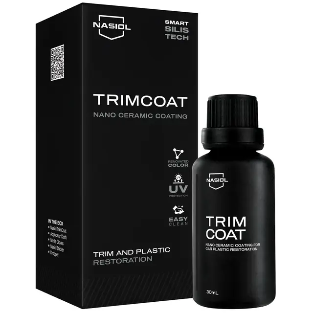 Nasiol TrimCoat 30 ml Nano-keramisk for plast, vinyl og gummi 