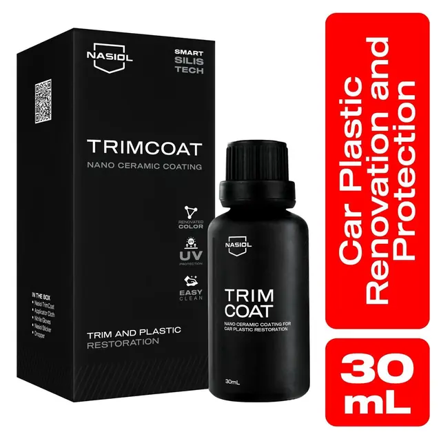 Nasiol TrimCoat 30 ml Nano-keramisk for plast, vinyl og gummi 