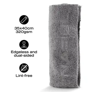 Nasiol Wipe&amp;Buff 40*40 c Lys grå Mikrofiberklut coating - 10 stk