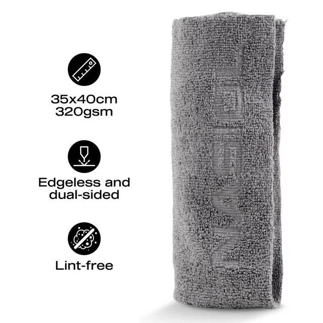Nasiol Wipe&Buff 40*40 c Lys grå Mikrofiberklut coating - 10 stk 
