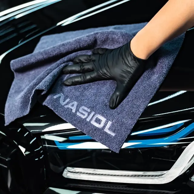Nasiol Wipe&Buff 40*40 c Lys grå Mikrofiberklut coating - 10 stk 