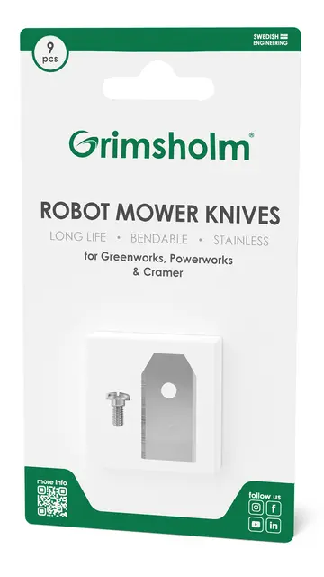 Kniver Cramer, Greenworks og Powerworks 9 pk 