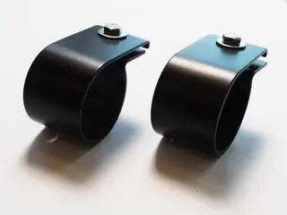 Antec Lyktefester 51mm Sort Syrefast stål. Sort. Par.