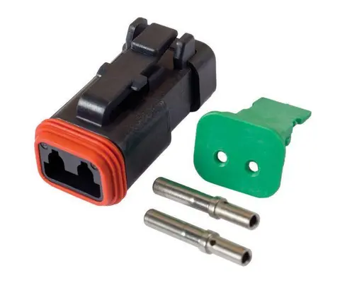 Deutch 2-pin han-kontakt Komplett kontakt med kabelsko