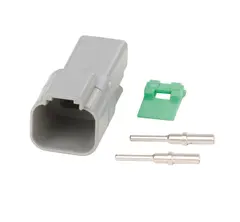 Deutch 2-pin hun-kontakt Komplett kontakt med kabelsko