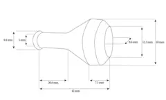 Hylse for kontakt hus Gummi hylse for DT2 kontakter Han/Hun
