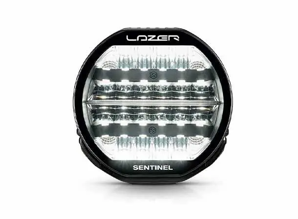 Lazer Sentinel 9 "Limited Green" Grønt og hvitt parklys 17020 Lumen. 