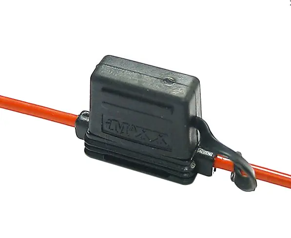 Sikringsholder med lokk MIDI L 500MM, 2.5mm2, max 40A, Rød kabel 