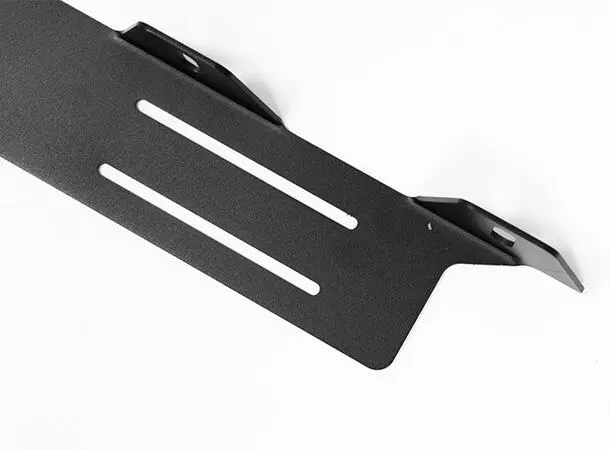 Skiltbrakett Rustfri Til fire 7" lamper. Sortlakkert. 