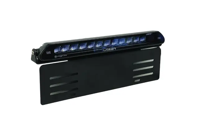 Skiltbrakett til Lazer ® Linear 12 Sidemontering. Rustfri, sort. 