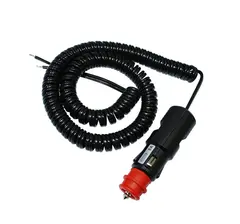 Spiralkabel med sigg kontakt 8A 3M max