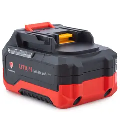 Turisimo 5.0Ah Batteri 20V Kraftig Li-ion batteri for verktøy