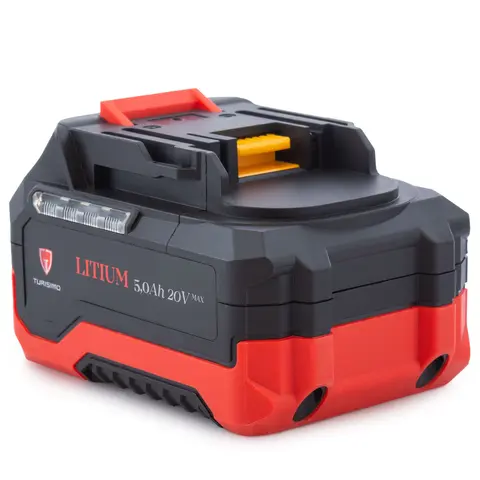 Turisimo 5.0Ah Batteri 20V Kraftig Li-ion batteri for verktøy