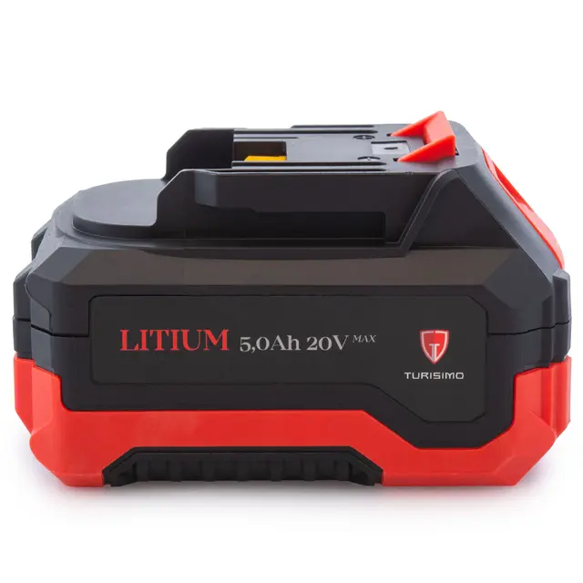 Turisimo 5.0Ah Batteri 20V Kraftig Li-ion batteri for verktøy 