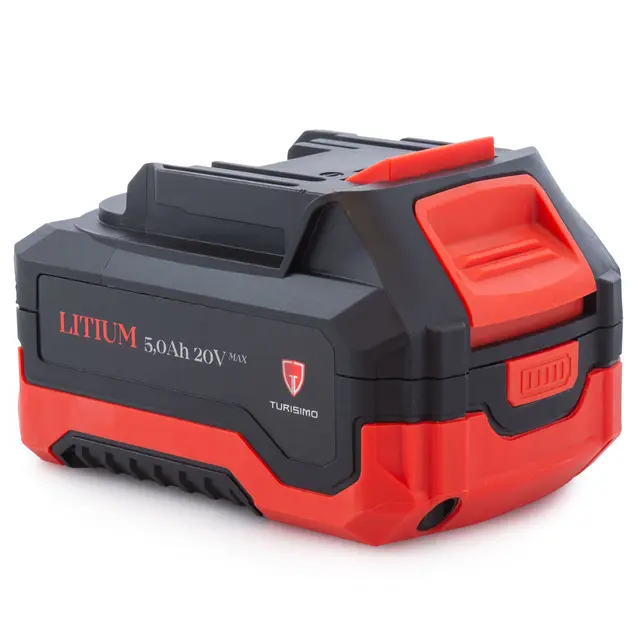 Turisimo 5.0Ah Batteri 20V Kraftig Li-ion batteri for verktøy 