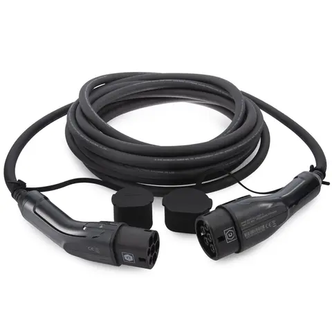 Turisimo EV-ladekabel 2,5m type 2 – 32A Alltid klar til lading