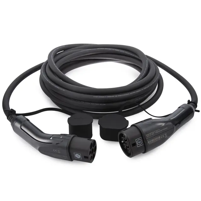 Turisimo EV-ladekabel 2,5m type 2 – 32A Alltid klar til lading 