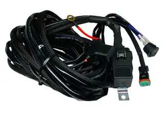 VP kabelsett til èn lampe DT 2-pin 12V 3M kabel. 80Amp. m/bryter