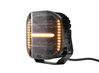 XG Curve 9 LED Driving Light Sort - Med varsellys. 18400 Lumen
